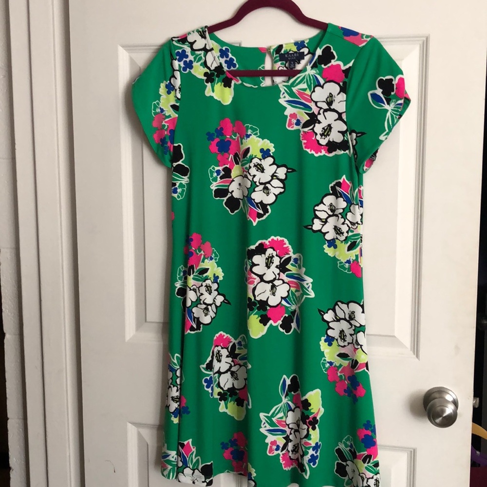 Green Floral Dress